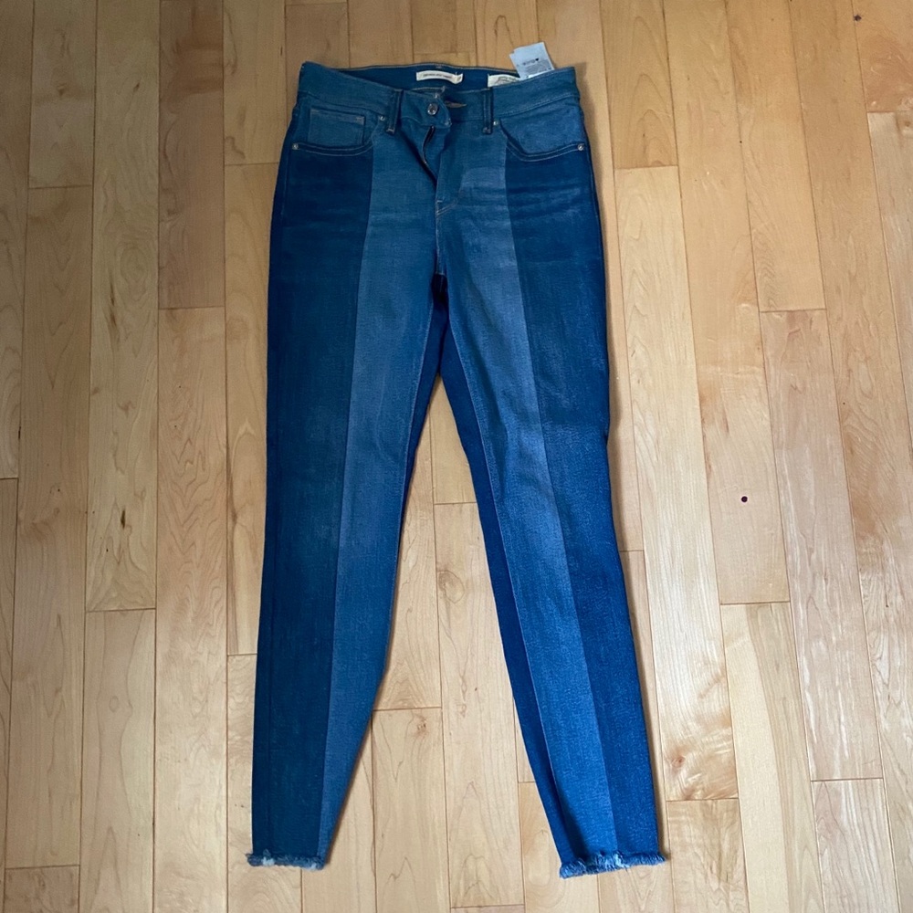 high rise levi skinny jeans